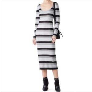 New StyleStalker Avalon Knit Midi Dress Striped small